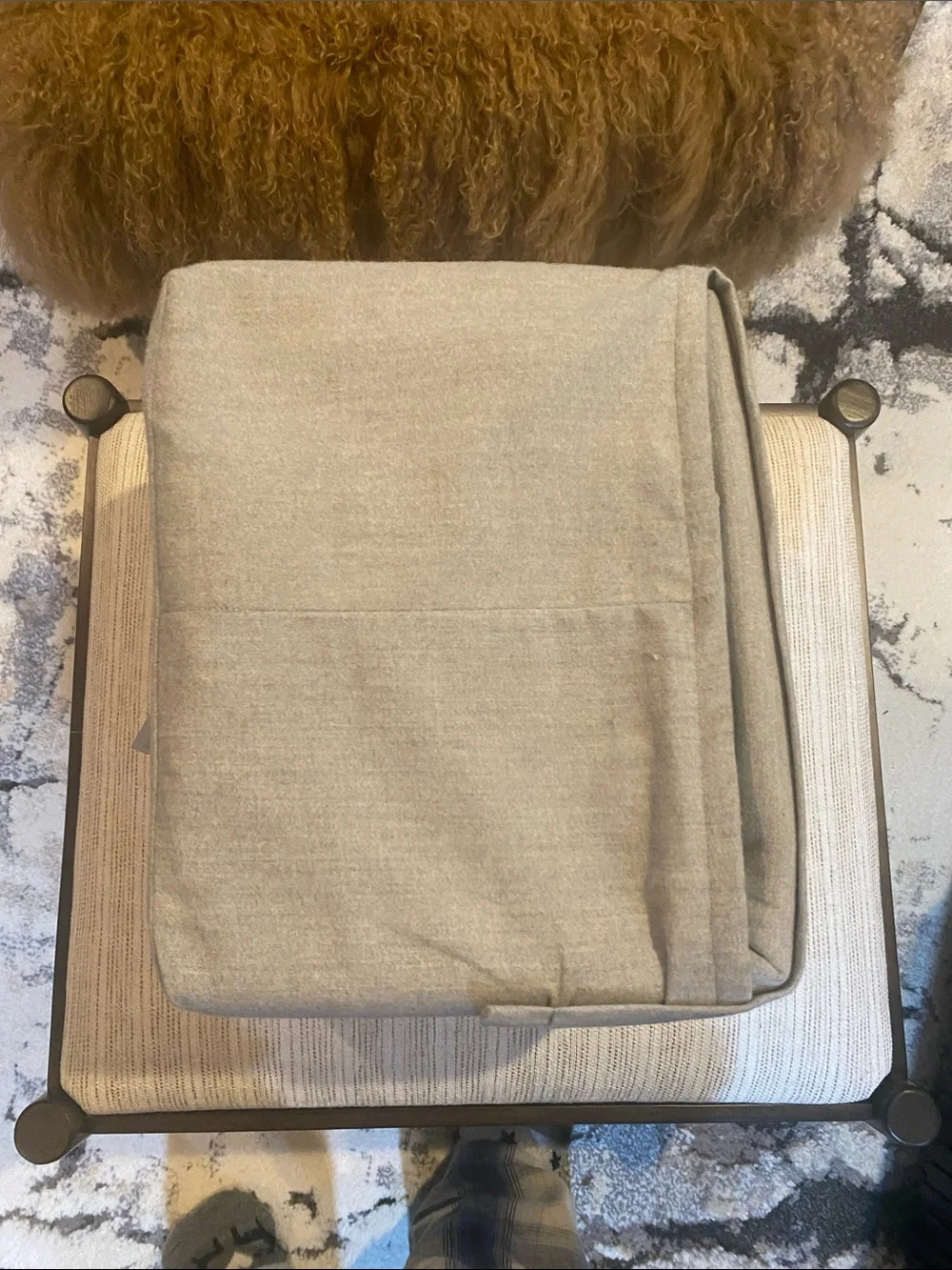 Threshold King Size Flannel Grey sheet set